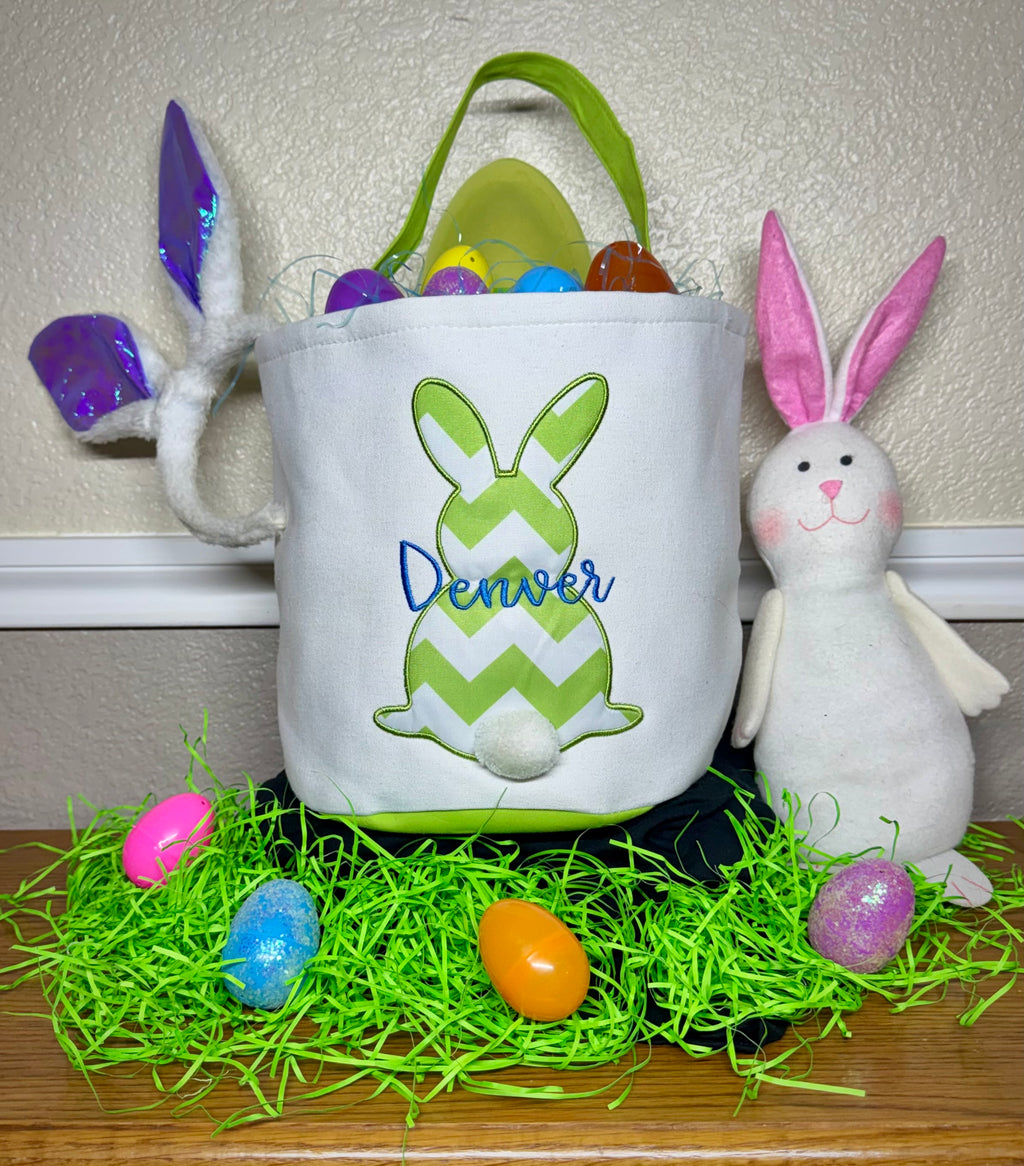 Customized Embroidered Easter Baskets