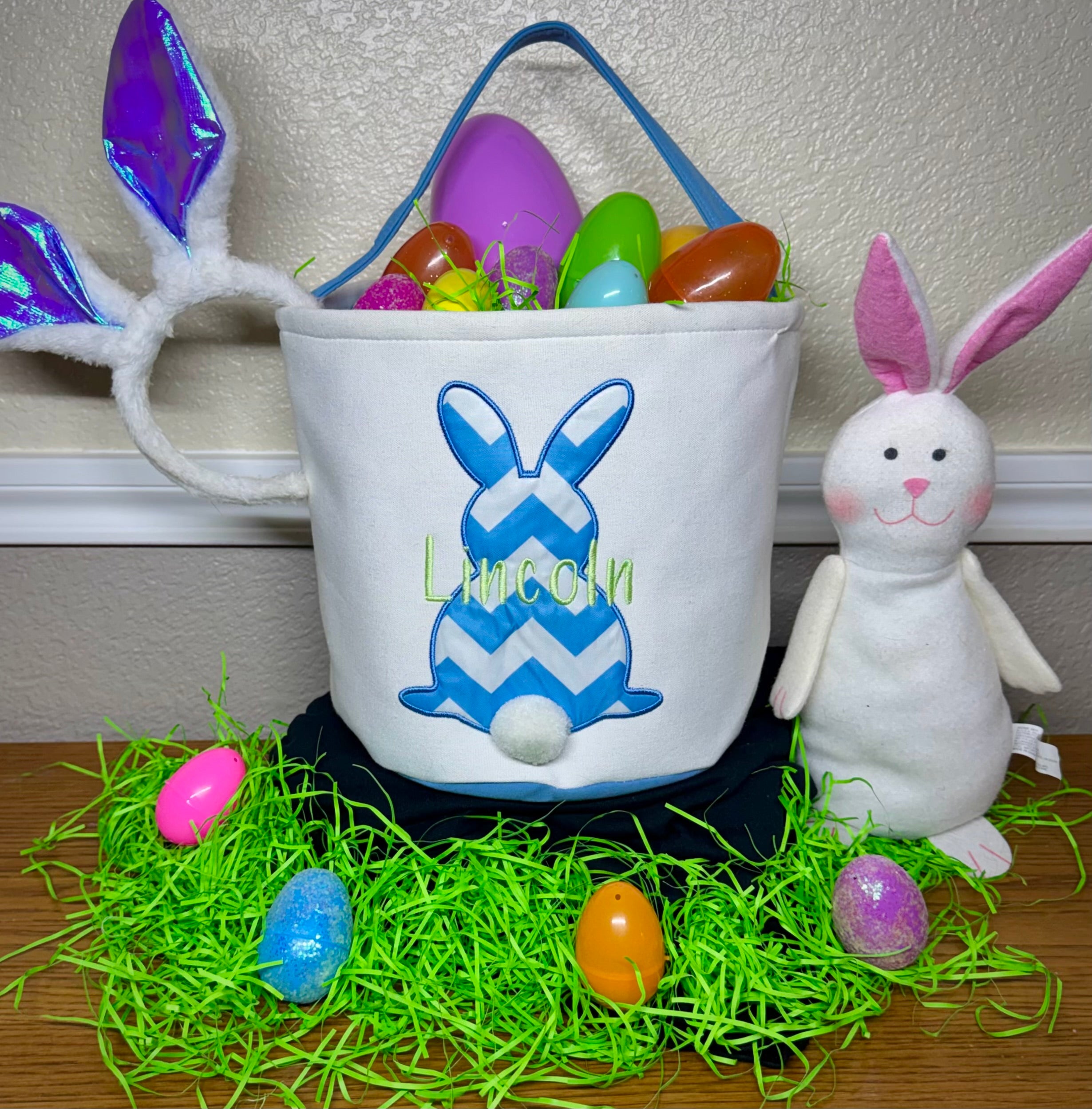 Customized Embroidered Easter Baskets